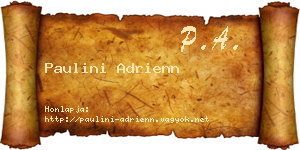 Paulini Adrienn névjegykártya
